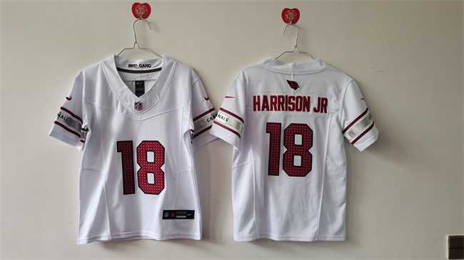 Women's Arizona Cardinals #18 Marvin Harrison Jr White 2024 F.U.S.E Stitched Jersey,We sell and wholesale Women's Arizona Cardinals #18 Marvin Harrison Jr White 2024 F.U.S.E Stitched Jersey on line form chian!